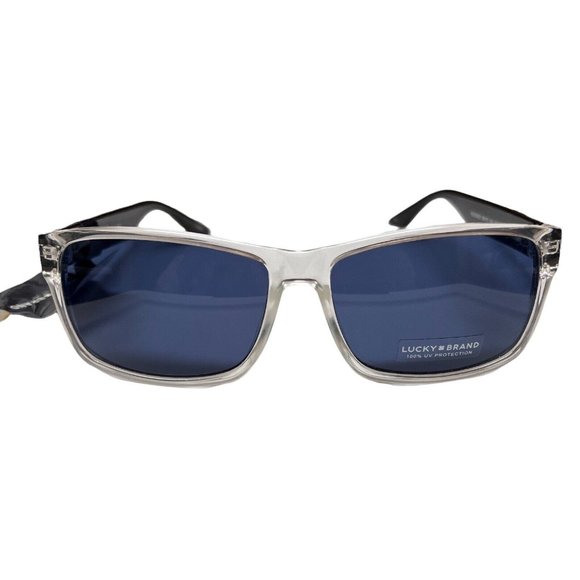 Lucky Brand Other - NEW Lucky Brand Men’s Rectangle Sunglass, Smoke Flash Redondo Blue Beach Classic